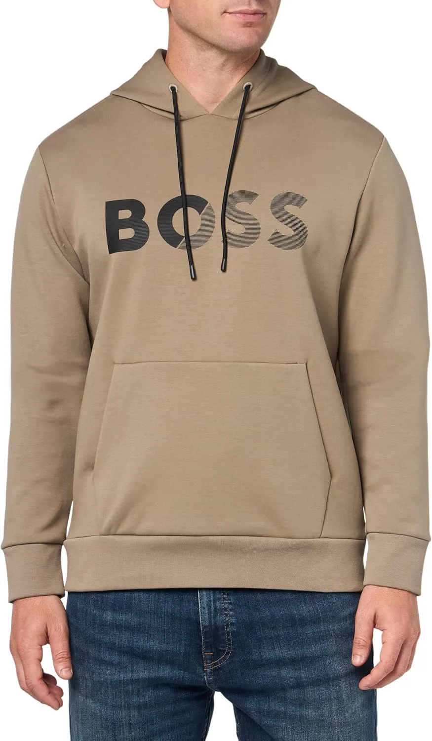 BOSS худи с капюшоном и тисненым логотипом
BOSS худи с капюшоном и тисненым логотипом