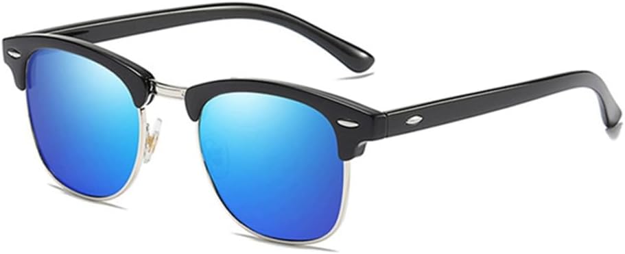 Классические солнцезащитные очки в полуободковой оправе с поляризацией для мужчин и женщин, ретро-стиль, с заклепками, маленькие солнцезащитные очки для мужчин, черные, с антибликовым покрытием VFDHN, Black Blue
Классические солнцезащитные очки в полуободковой оправе с поляризацией для мужчин и женщин, ретро-стиль, с заклепками, маленькие солнцезащитные очки для мужчин, черные, с антибликовым покрытием VFDHN, Black Blue