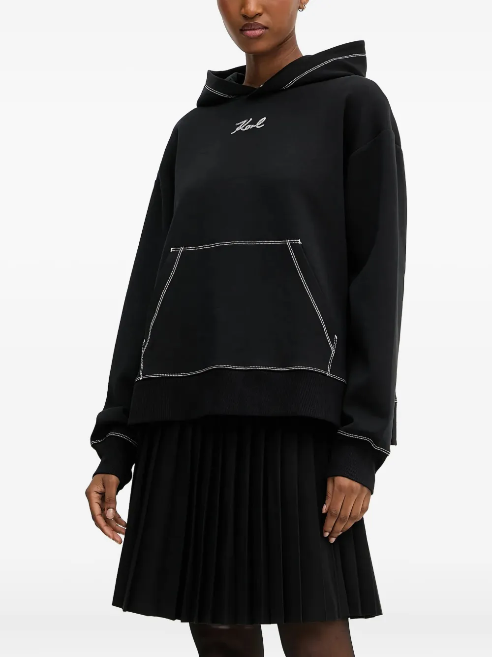 Толстовка с вышитым логотипом KARL LAGERFELD, черный
Толстовка с вышитым логотипом KARL LAGERFELD, черный