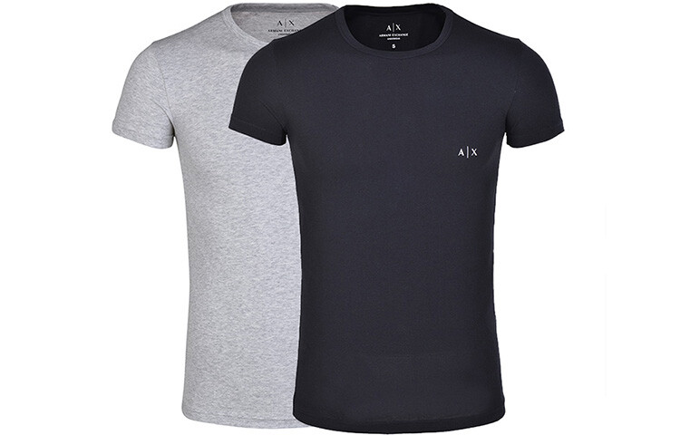 Футболка мужская комплект из 2 шт., черная и серая Armani Exchange, черный
Футболка мужская комплект из 2 шт., черная и серая Armani Exchange, черный