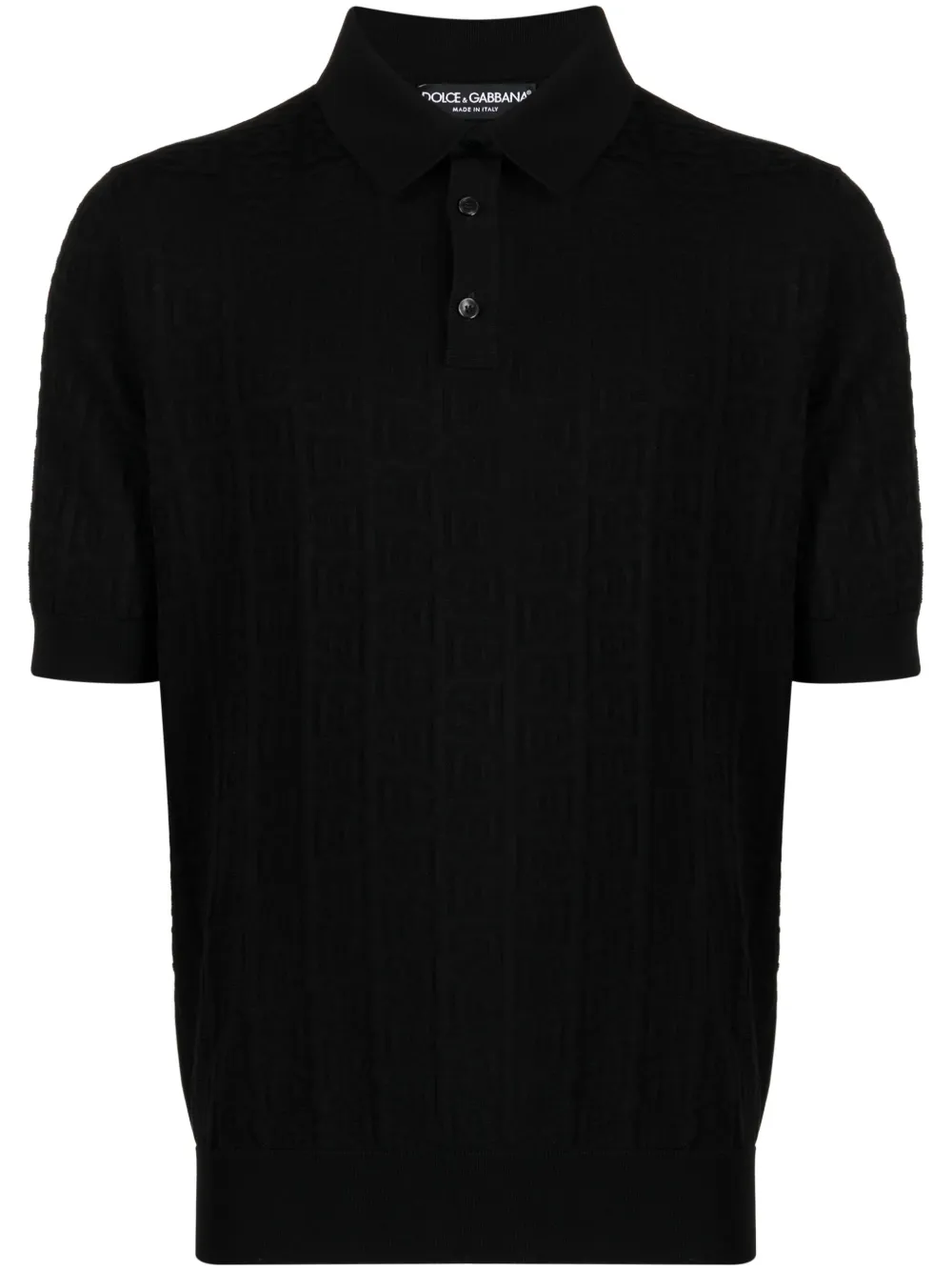 Жаккардовая рубашка поло с монограммой DOLCE & GABBANA, черный
Жаккардовая рубашка поло с монограммой DOLCE & GABBANA, черный