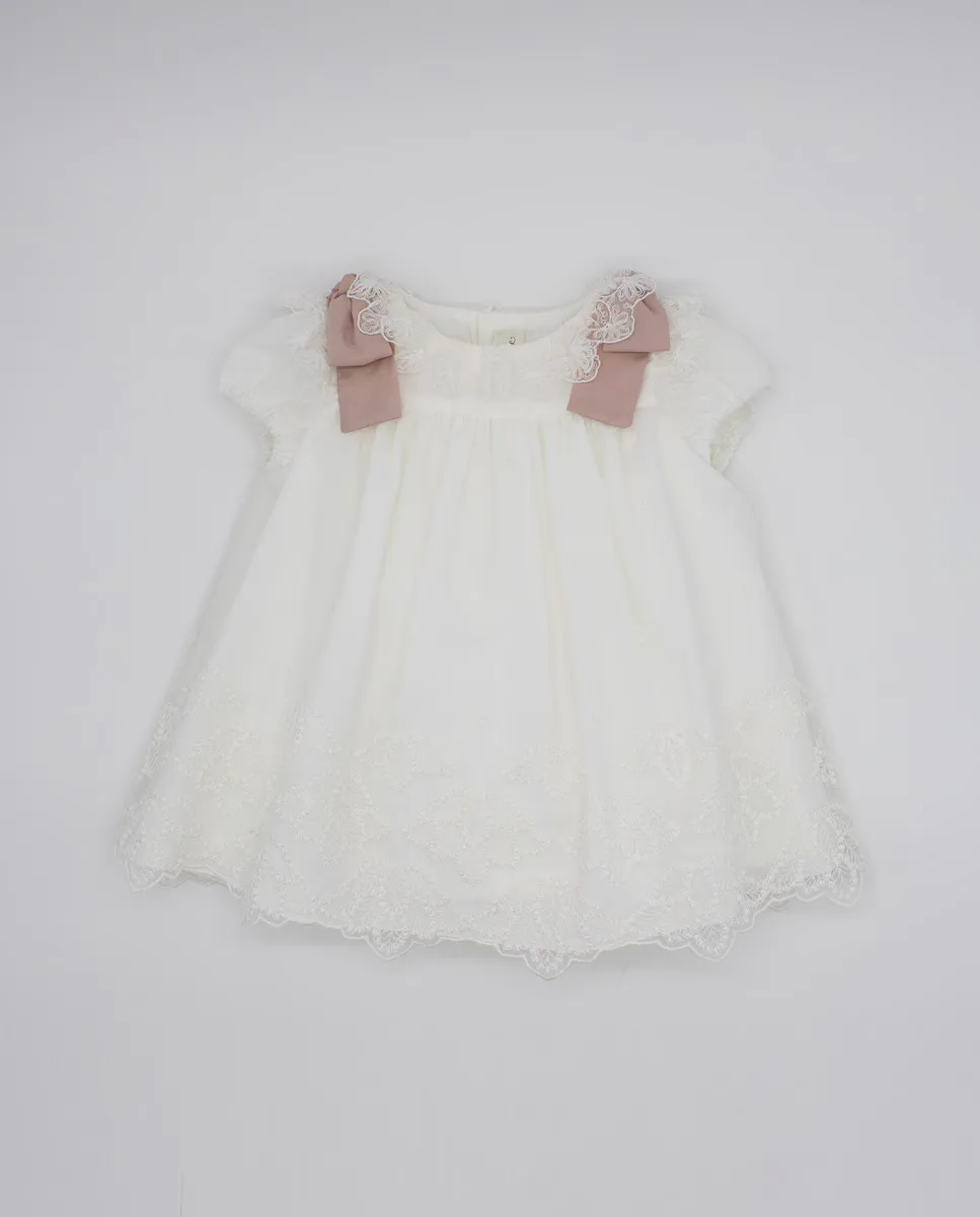 Платье из тюля для девочки с контрастными бантами Fina Ejerique, цвет Crudo
Платье из тюля для девочки с контрастными бантами Fina Ejerique, цвет Crudo