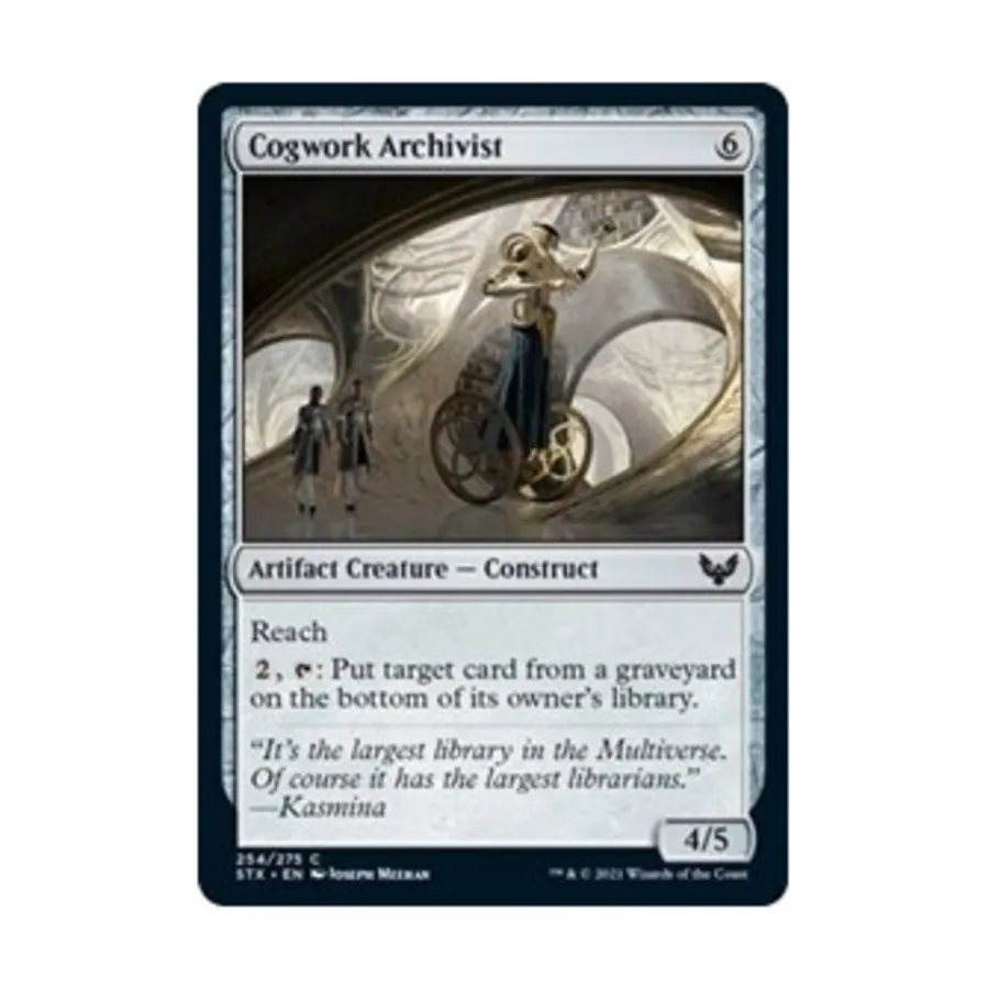 CCG Архивариус часового механизма (С) (фольга), MTG - Strixhaven - School of Mages
CCG Архивариус часового механизма (С) (фольга), MTG - Strixhaven - School of Mages