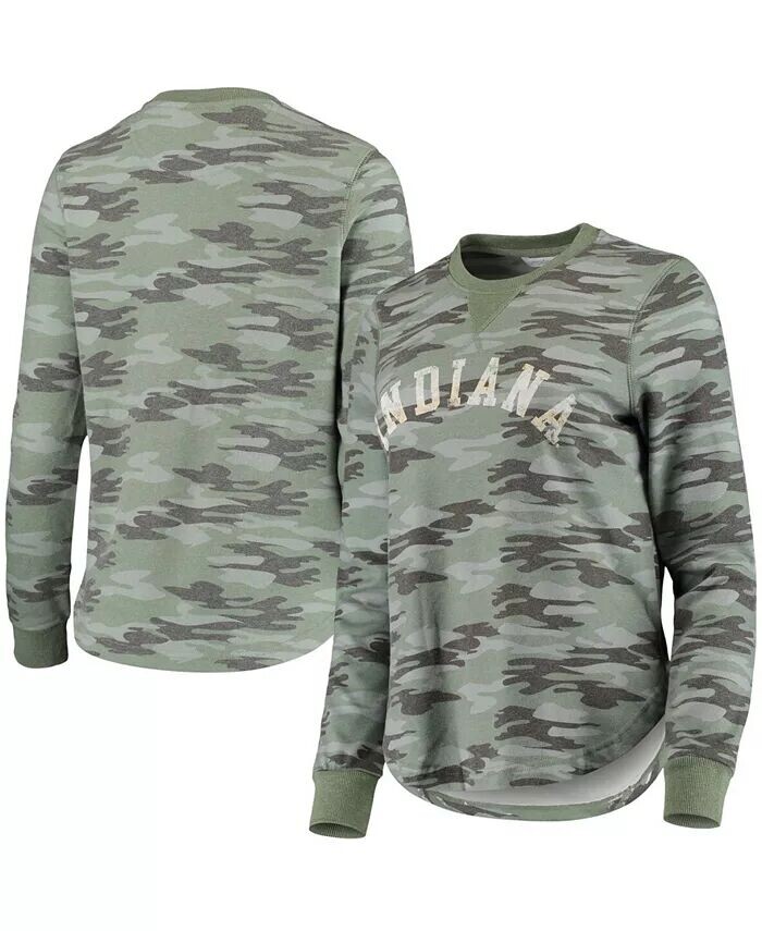 Женский удобный пуловер с камуфляжным принтом Indiana Hoosiers Camp David
Женский удобный пуловер с камуфляжным принтом Indiana Hoosiers Camp David