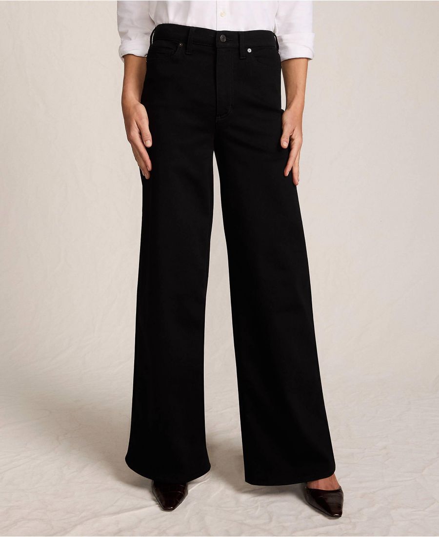 Женские джинсы с высокой посадкой и очень широкими штанинами Lands' End, Black
Женские джинсы с высокой посадкой и очень широкими штанинами Lands' End, Black