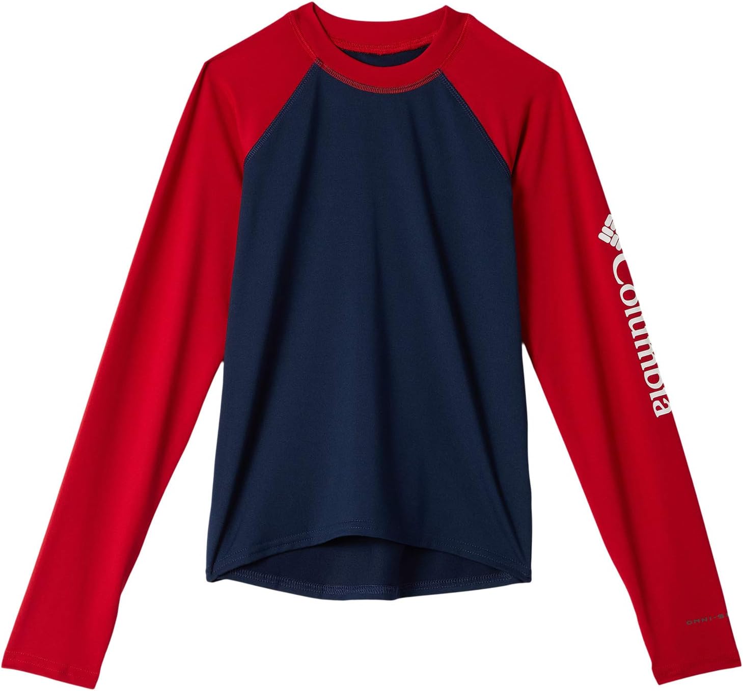 Лонгслив Columbia Kids Sandy Shores Long Sleeve Sunguard (Little Kids/Big Kids), цвет Collegiate Navy/Mountain Red
Лонгслив Columbia Kids Sandy Shores Long Sleeve Sunguard (Little Kids/Big Kids), цвет Collegiate Navy/Mountain Red