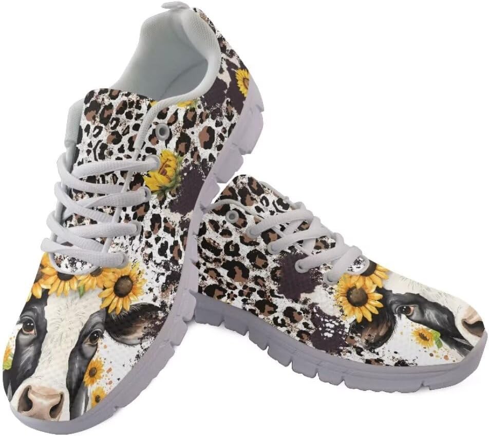 Кроссовки для бега на открытом воздухе Jeiento для женщин и мужчин, легкая обувь для ходьбы, дышащие сетчатые кроссовки, унисекс, повседневная обувь, Sunflower Cow
Кроссовки для бега на открытом воздухе Jeiento для женщин и мужчин, легкая обувь для ходьбы, дышащие сетчатые кроссовки, унисекс, повседневная обувь, Sunflower Cow