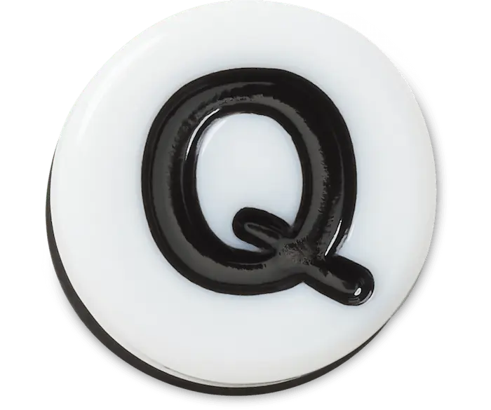 Джиббитсы Tiny Friendship Letter Q Crocs 
Джиббитсы Tiny Friendship Letter Q Crocs