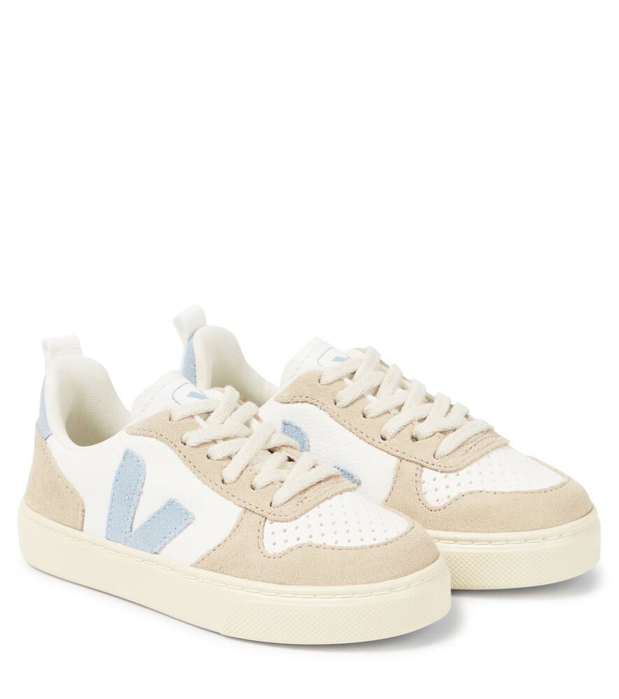 Кроссовки кожаные с отделкой из замши Veja Kids, Extra-White_Steel_Almond
Кроссовки кожаные с отделкой из замши Veja Kids, Extra-White_Steel_Almond