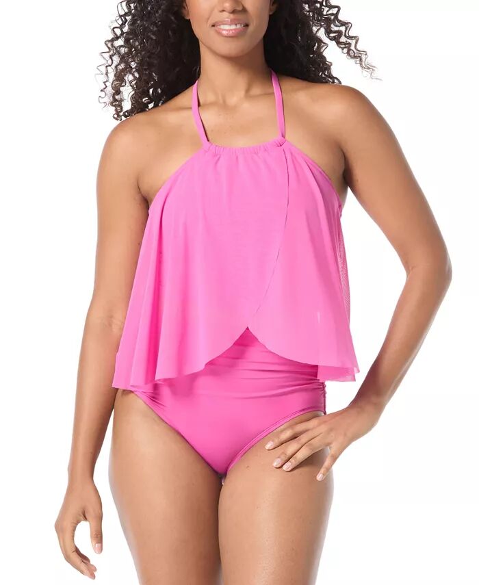 Женский танкини-топ на косточках из кварцевой сетки и плавки бикини Impulse с высокой талией Coco Reef, черный
Женский танкини-топ на косточках из кварцевой сетки и плавки бикини Impulse с высокой талией Coco Reef, черный