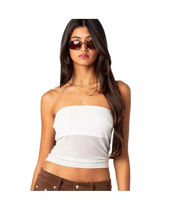 Женский прозрачный сетчатый топ-труба Celestia Edikted, белый
Женский прозрачный сетчатый топ-труба Celestia Edikted, белый