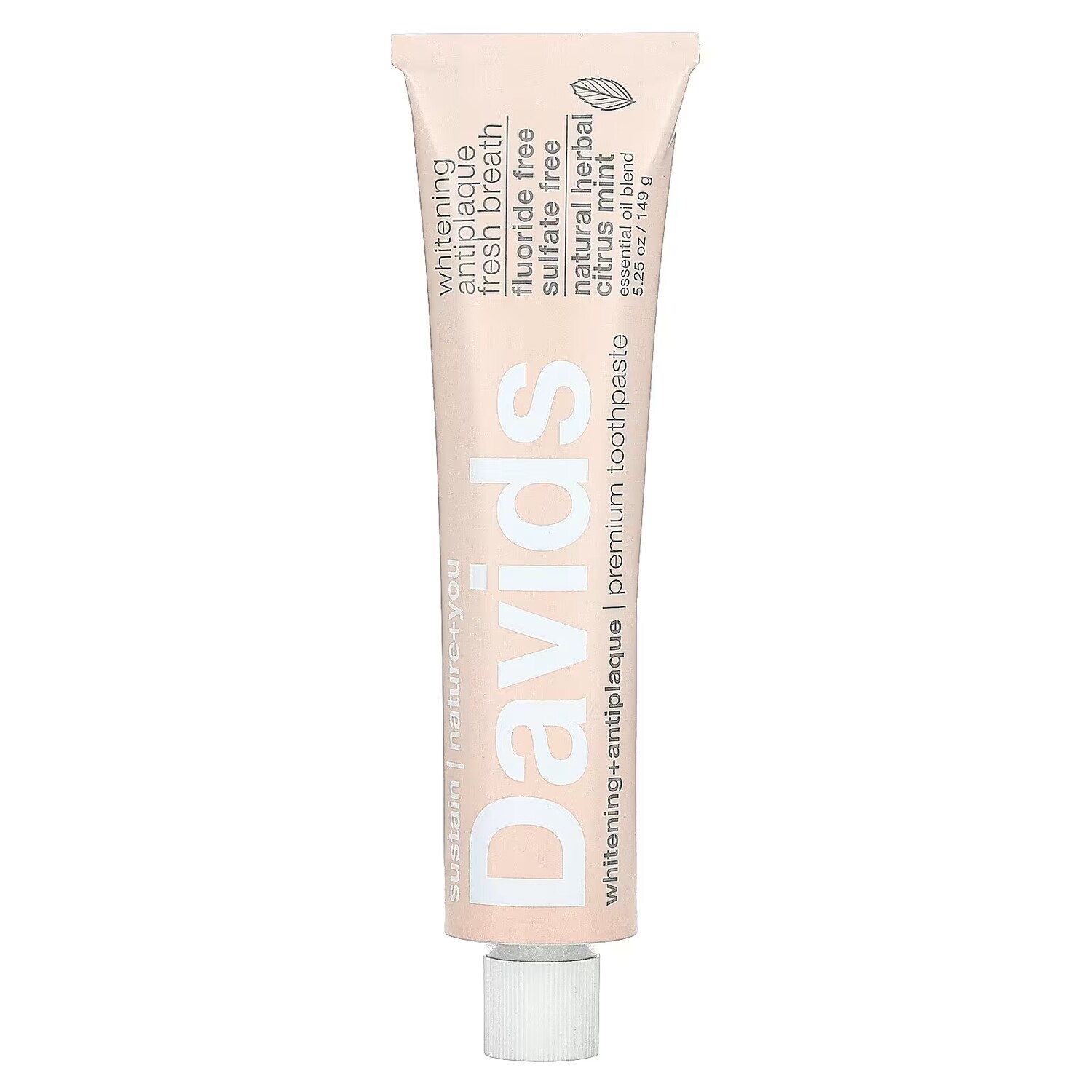 Зубная паста отбеливающая Davids Natural Toothpaste натуральная травяная цитрусовая мята, 149 г
Зубная паста отбеливающая Davids Natural Toothpaste натуральная травяная цитрусовая мята, 149 г