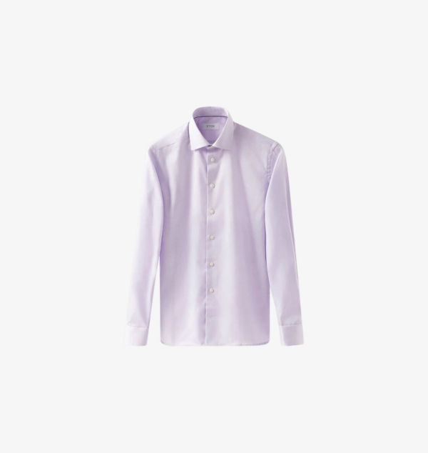 Рубашка из хлопчатобумажной саржи с вырезом-воротником и одинарными манжетами. Eton, фиолетовый
Рубашка из хлопчатобумажной саржи с вырезом-воротником и одинарными манжетами. Eton, фиолетовый