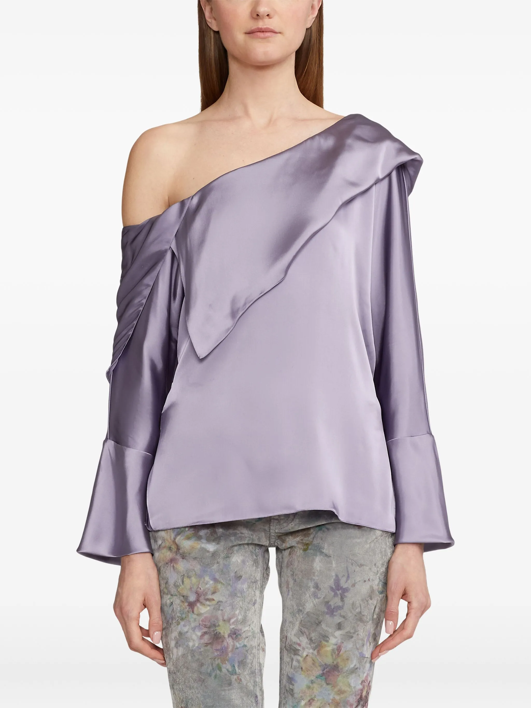 Топ на одно плечо Ralph Lauren Collection, фиолетовый
Топ на одно плечо Ralph Lauren Collection, фиолетовый