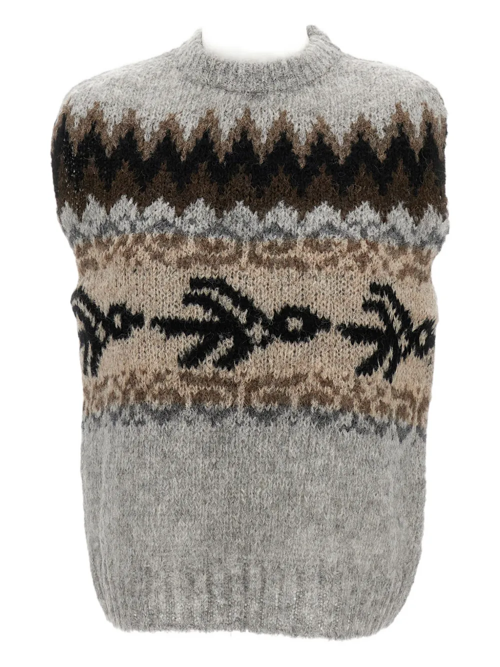 Свитер с узором Thibault Van Der Straete, серый
Свитер с узором Thibault Van Der Straete, серый