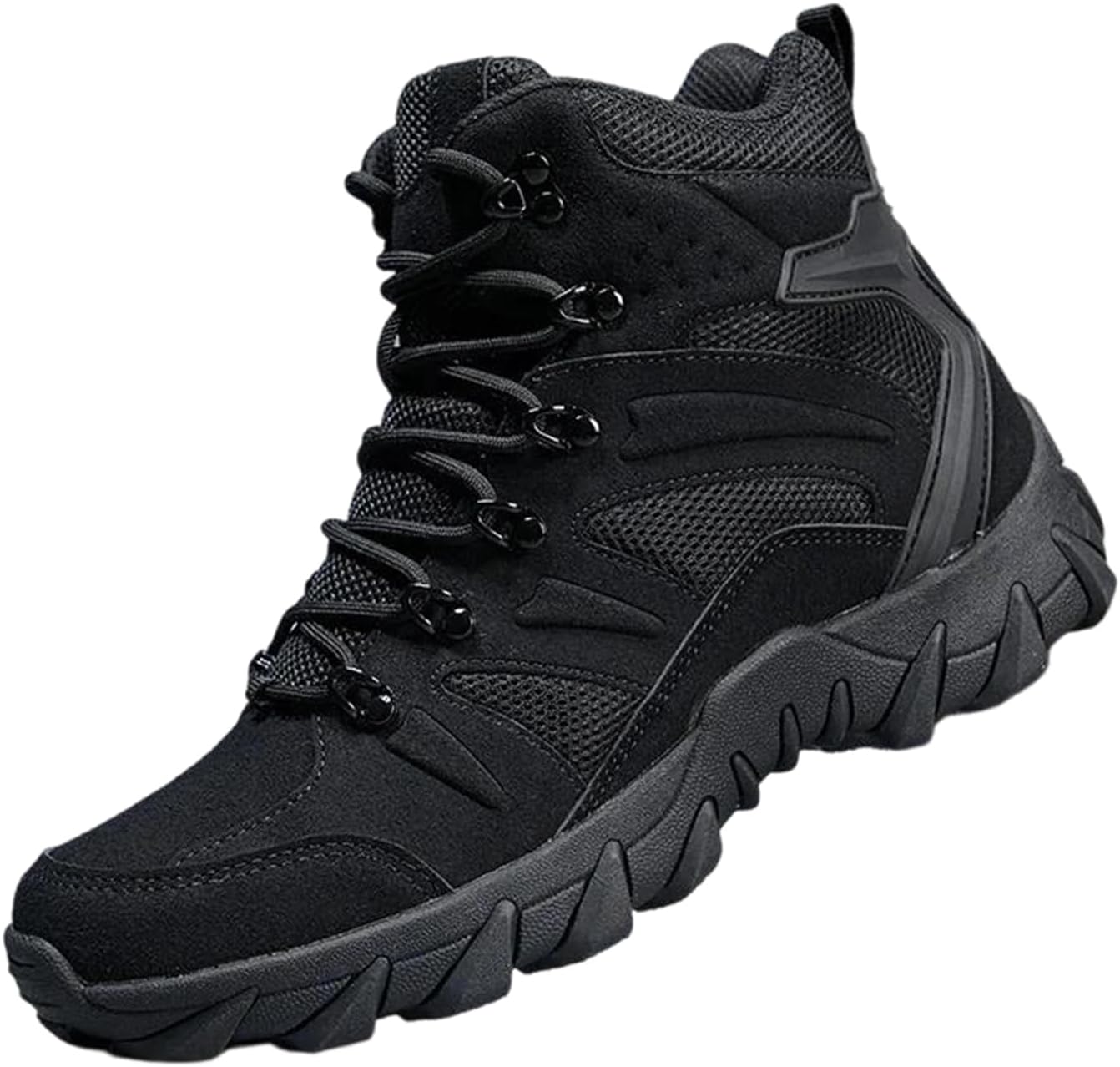 Мужские высокие холщовые ботинки с кожаными вставками, в стиле пустынных тактических боевых, рабочая обувь для походов на природе Alloaone, черный
Мужские высокие холщовые ботинки с кожаными вставками, в стиле пустынных тактических боевых, рабочая обувь для походов на природе Alloaone, черный