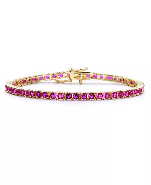 Классический теннисный браслет из цветного кубического циркония 3 мм Rachel Glauber, red
Классический теннисный браслет из цветного кубического циркония 3 мм Rachel Glauber, red