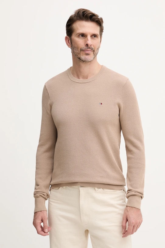 Хлопковый свитер Tommy Hilfiger, бежевый
Хлопковый свитер Tommy Hilfiger, бежевый
