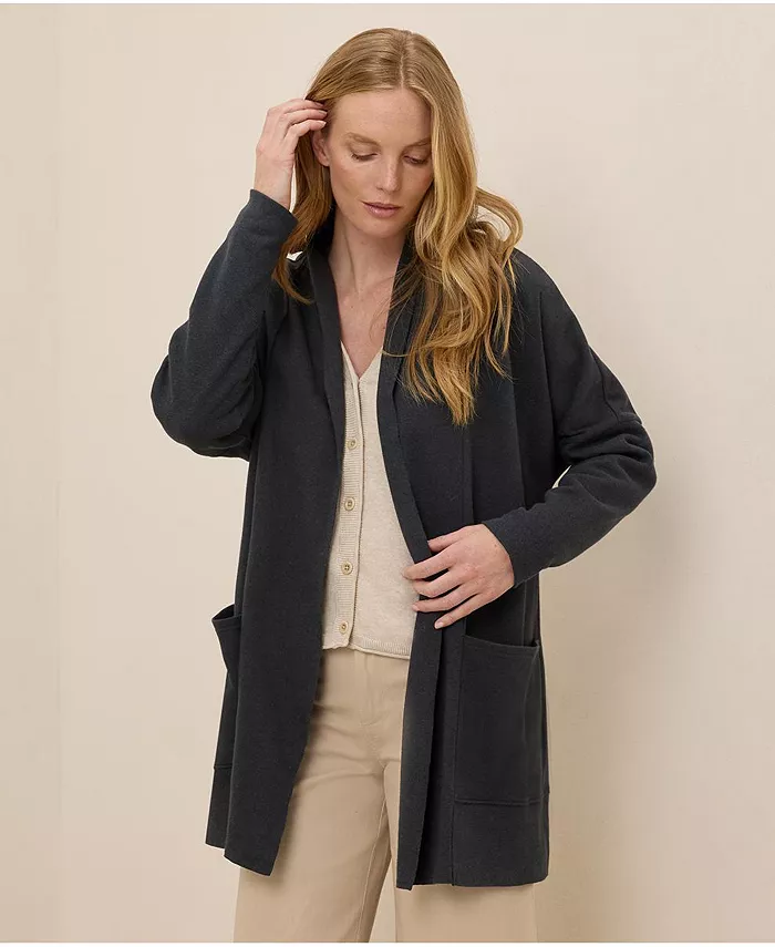 Женский кардиган-накидка из органического хлопка Airplane Wrap Pact, серый
Женский кардиган-накидка из органического хлопка Airplane Wrap Pact, серый