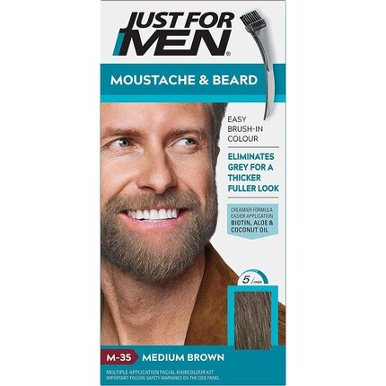 Just For Men Цветной гель-краситель Brush-In для усов и бороды, средне-коричневый, 28 г
Just For Men Цветной гель-краситель Brush-In для усов и бороды, средне-коричневый, 28 г