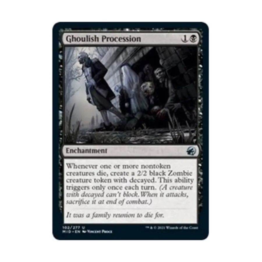 CCG Омерзительная процессия (U), MTG - Innistrad - Midnight Hunt
CCG Омерзительная процессия (U), MTG - Innistrad - Midnight Hunt