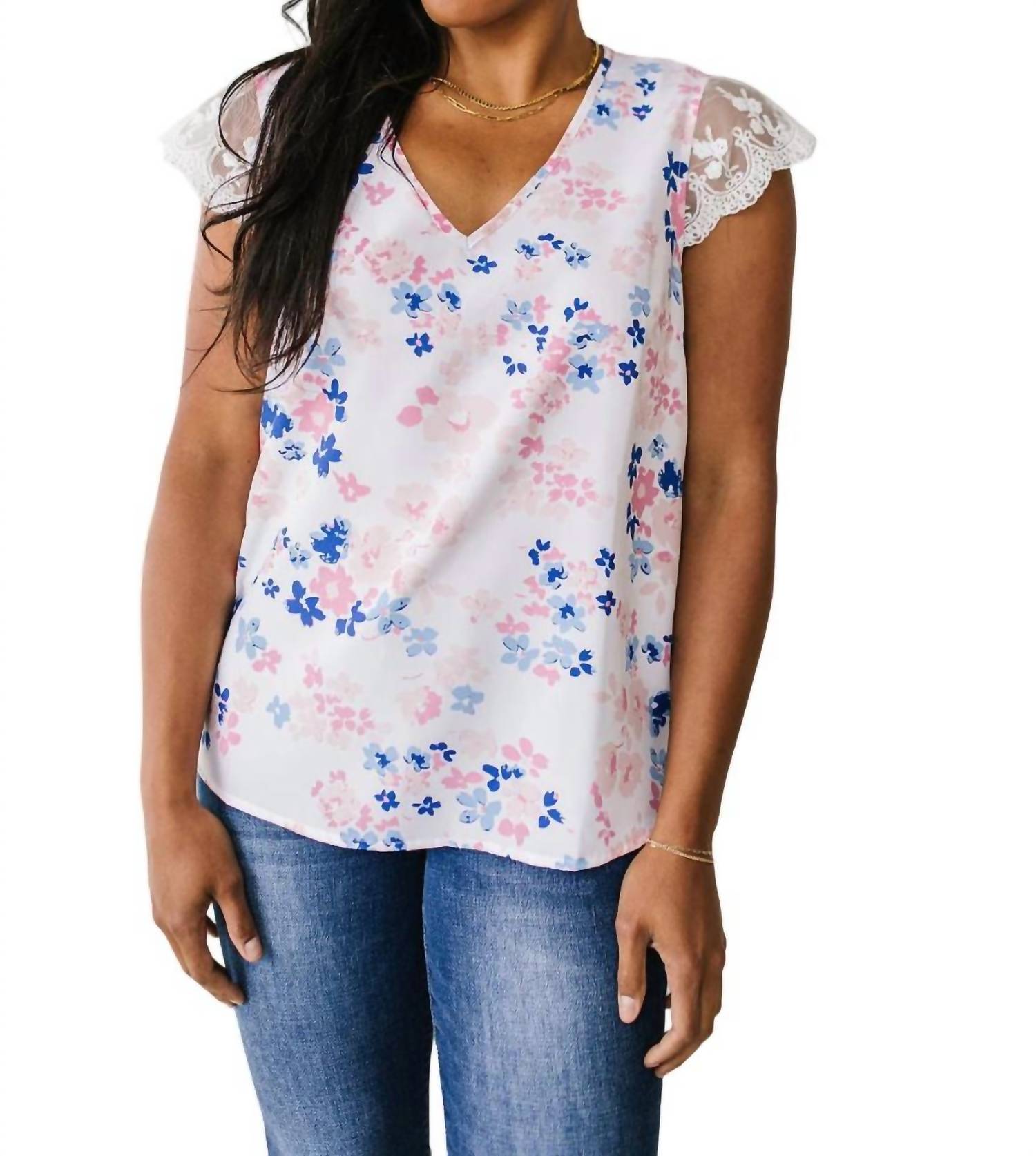 Still The One Кружевной рукав Цветочный топ в многоцветном исполнении Sew In Love, цвет multi
Still The One Кружевной рукав Цветочный топ в многоцветном исполнении Sew In Love, цвет multi