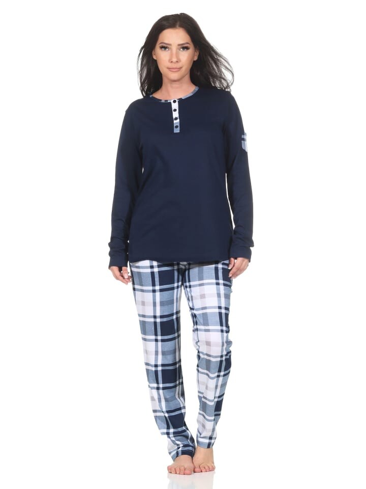 Пижама NORMANN langarm karierter Hose Jersey, синий
Пижама NORMANN langarm karierter Hose Jersey, синий