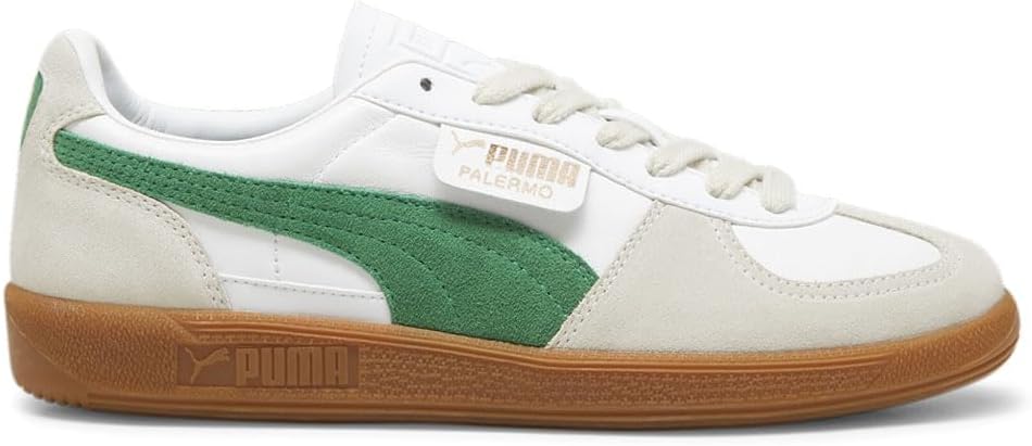 Мужские кожаные кроссовки Puma Palermo - белый/дымчато-серый/архивный зеленый
Мужские кожаные кроссовки Puma Palermo - белый/дымчато-серый/архивный зеленый