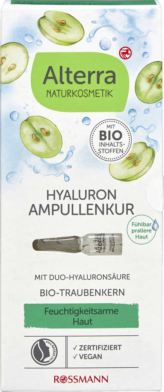 Сыворотка для лица Alterra NATURKOSMETIK Hyaluron Ampullenkur Konzentrat
Сыворотка для лица Alterra NATURKOSMETIK Hyaluron Ampullenkur Konzentrat