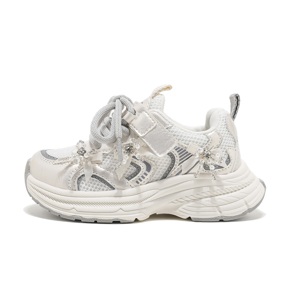 Нескользящие, легкие, амортизирующие, низкие, повседневные кроссовки для детей ABC KIDS, серый/белый 
Нескользящие, легкие, амортизирующие, низкие, повседневные кроссовки для детей ABC KIDS, серый/белый