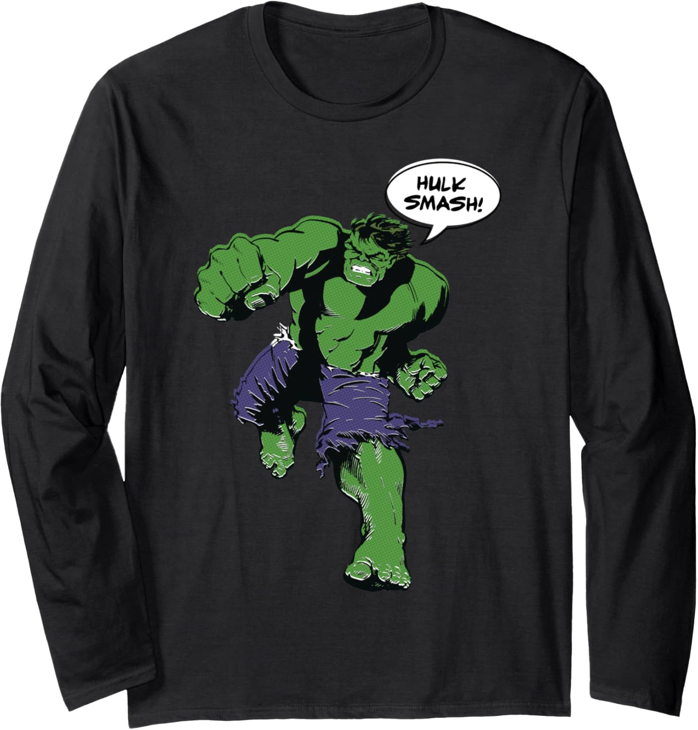 Футболка с длинными рукавами в стиле ретро с изображением Халка из комиксов Marvel, черная
Футболка с длинными рукавами в стиле ретро с изображением Халка из комиксов Marvel, черная
