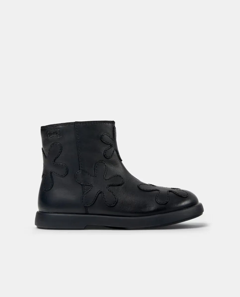 Кожаные ботильоны для девочки Duet Twins Camper, черный
Кожаные ботильоны для девочки Duet Twins Camper, черный