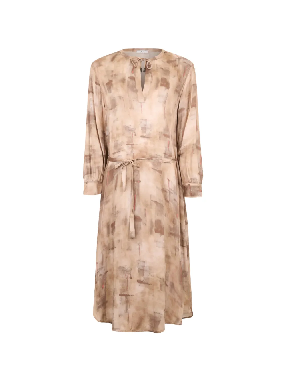 Геометрическое платье с V-образным вырезом Peserico, бежевый
Геометрическое платье с V-образным вырезом Peserico, бежевый