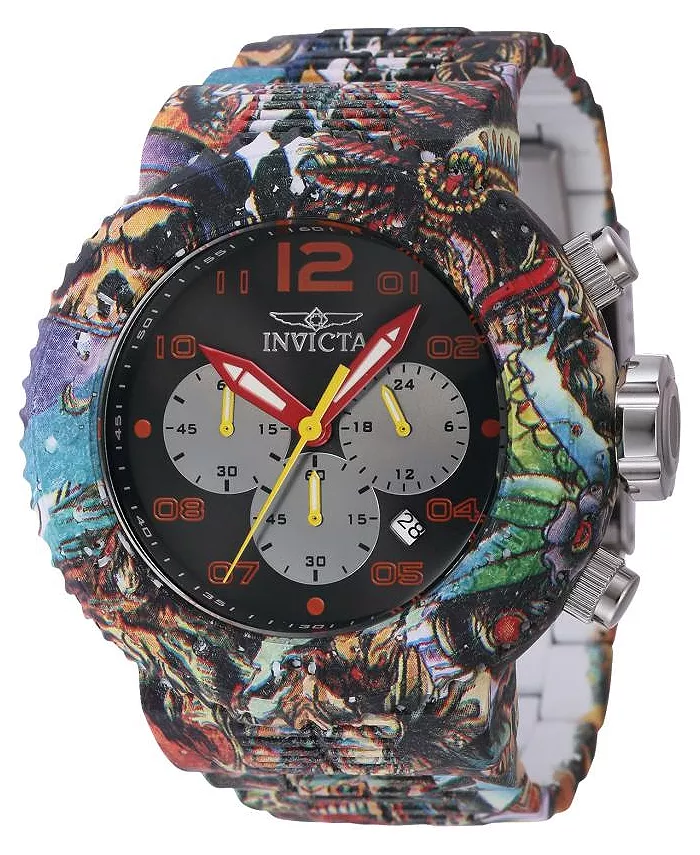 Мужские часы Pro Diver Quartz Chronograph 43234, черные, с оранжевым циферблатом Invicta, мультиколор
Мужские часы Pro Diver Quartz Chronograph 43234, черные, с оранжевым циферблатом Invicta, мультиколор