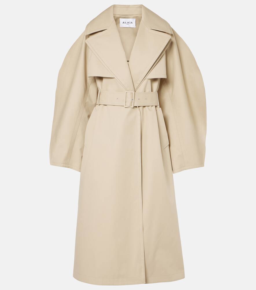 Хлопковый габардиновый тренч Alaïa, Beige
Хлопковый габардиновый тренч Alaïa, Beige