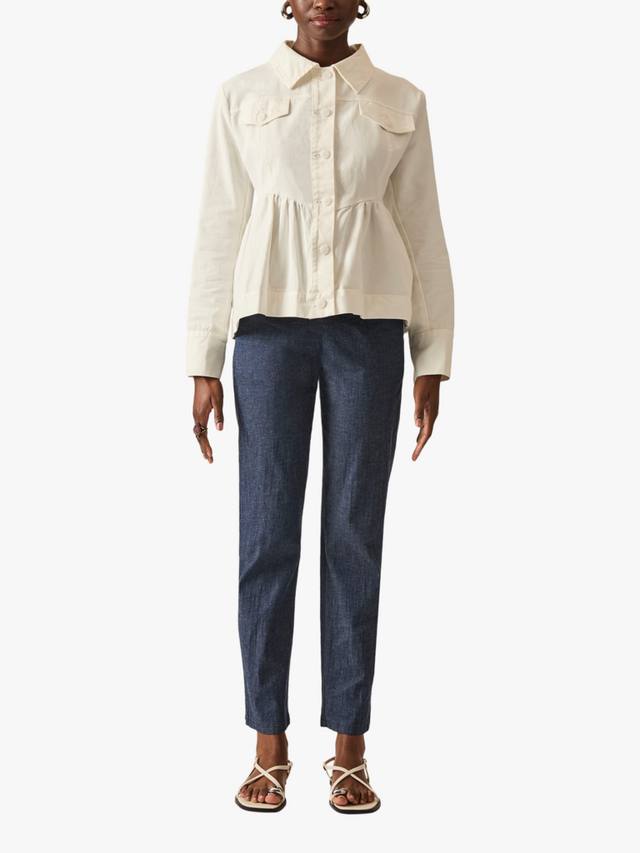 Джинсовая куртка с баской James Lakeland, White
Джинсовая куртка с баской James Lakeland, White