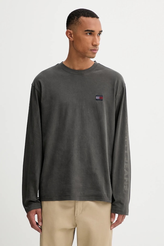Хлопковый лонгслив Tommy Jeans, серый
Хлопковый лонгслив Tommy Jeans, серый
