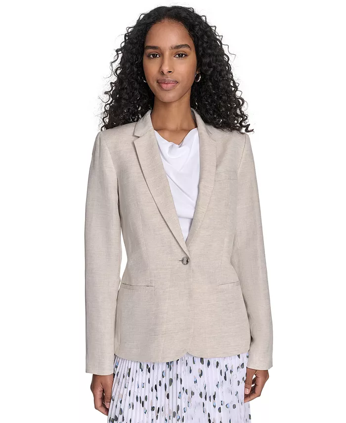 Жакет из льняной смеси Petite Calvin Klein, коричневый/бежевый
Жакет из льняной смеси Petite Calvin Klein, коричневый/бежевый