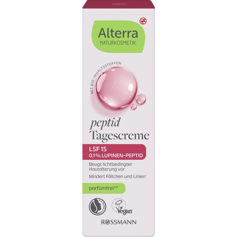 Дневной крем с пептидами SPF 15 Alterra NATURKOSMETIK, 50 ml
Дневной крем с пептидами SPF 15 Alterra NATURKOSMETIK, 50 ml