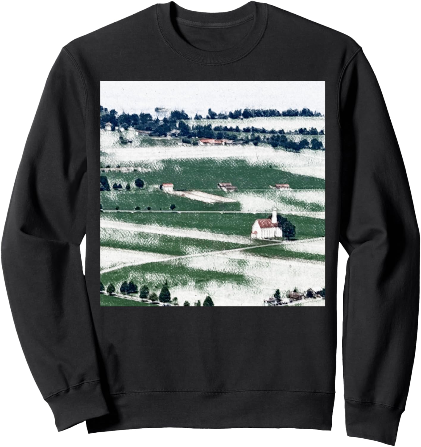 Толстовка с изображением баварской сельской местности Bavarian Nature Art, черный
Толстовка с изображением баварской сельской местности Bavarian Nature Art, черный