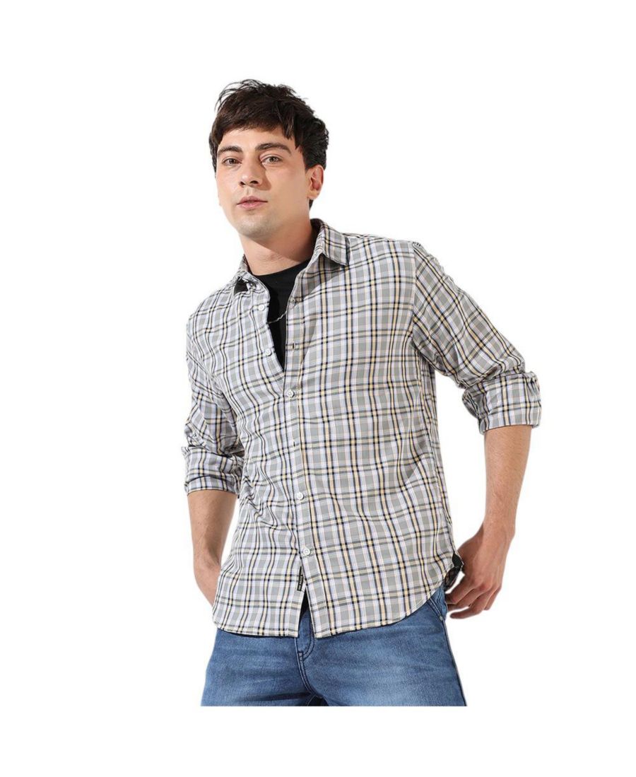 Мужская повседневная рубашка в разноцветную клетку, стандартного кроя Campus Sutra, Brown
Мужская повседневная рубашка в разноцветную клетку, стандартного кроя Campus Sutra, Brown