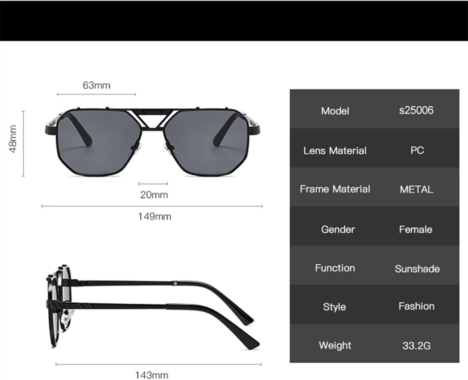 1/2 шт. Винтажные металлические солнцезащитные очки с двойной перемычкой для женщин и мужчин с УФ-защитой UV400 и градиентными линзами SZVVBKK, Sliver Black
1/2 шт. Винтажные металлические солнцезащитные очки с двойной перемычкой для женщин и мужчин с УФ-защитой UV400 и градиентными линзами SZVVBKK, Sliver Black
