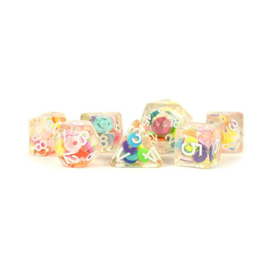 Критические петли Poly Set с белым (7), Resin Dice - Assorted (Metallic Dice Games)
Критические петли Poly Set с белым (7), Resin Dice - Assorted (Metallic Dice Games)