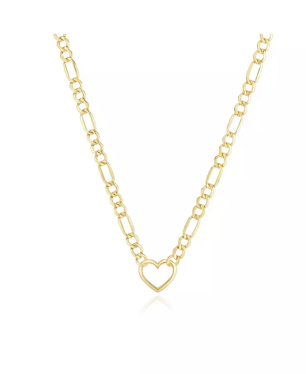 Ожерелье Figaro в форме сердца, 14-каратное золото The Lovery, gold
Ожерелье Figaro в форме сердца, 14-каратное золото The Lovery, gold