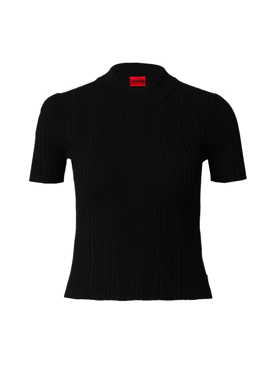 Тонкий вязаный свитер HUGO Sweater Sarpharim, черный 
Тонкий вязаный свитер HUGO Sweater Sarpharim, черный