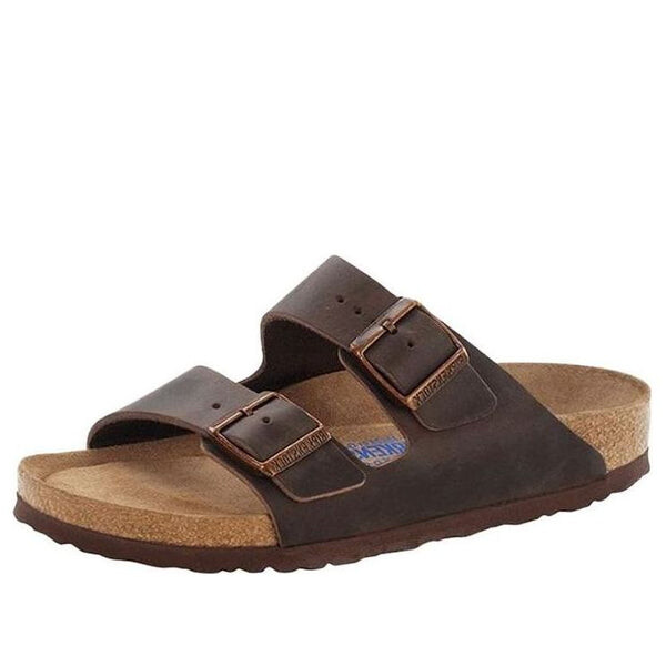 Тапочки arizona soft footbed oiled leather narrow fit 'habana' Birkenstock, коричневый
Тапочки arizona soft footbed oiled leather narrow fit 'habana' Birkenstock, коричневый