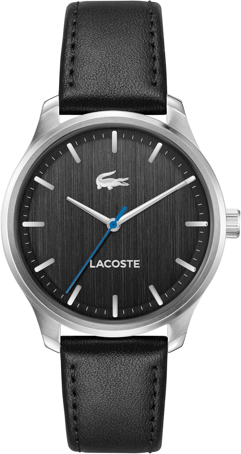 Lacoste Lisbon мужские часы 3H Quartz, нержавеющая сталь, водонепроницаемые до 5ATM/50 метров - современный дизайн для него - 42mm, Black Leather
Lacoste Lisbon мужские часы 3H Quartz, нержавеющая сталь, водонепроницаемые до 5ATM/50 метров - современный дизайн для него - 42mm, Black Leather