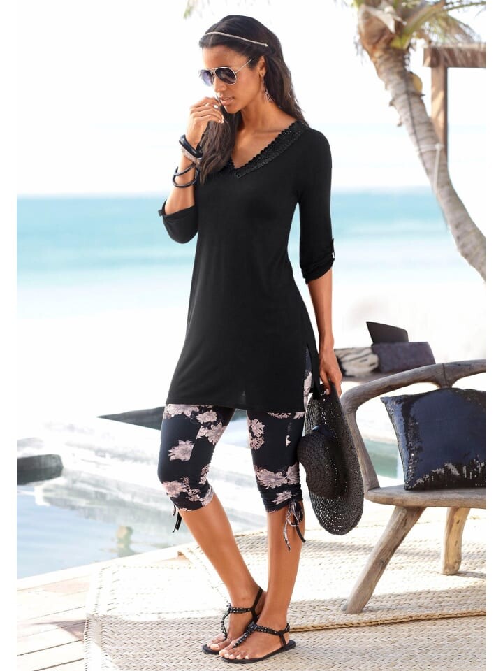 Футболка LASCANA, черный
Футболка LASCANA, черный