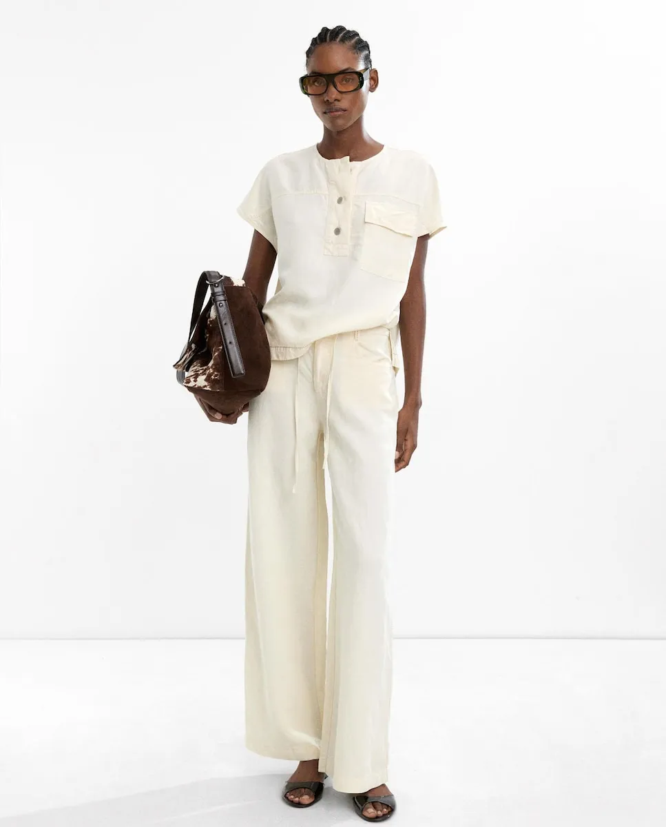 Женские прямые брюки с регулируемым шнурком, однотонные Parfois, бежевый
Женские прямые брюки с регулируемым шнурком, однотонные Parfois, бежевый