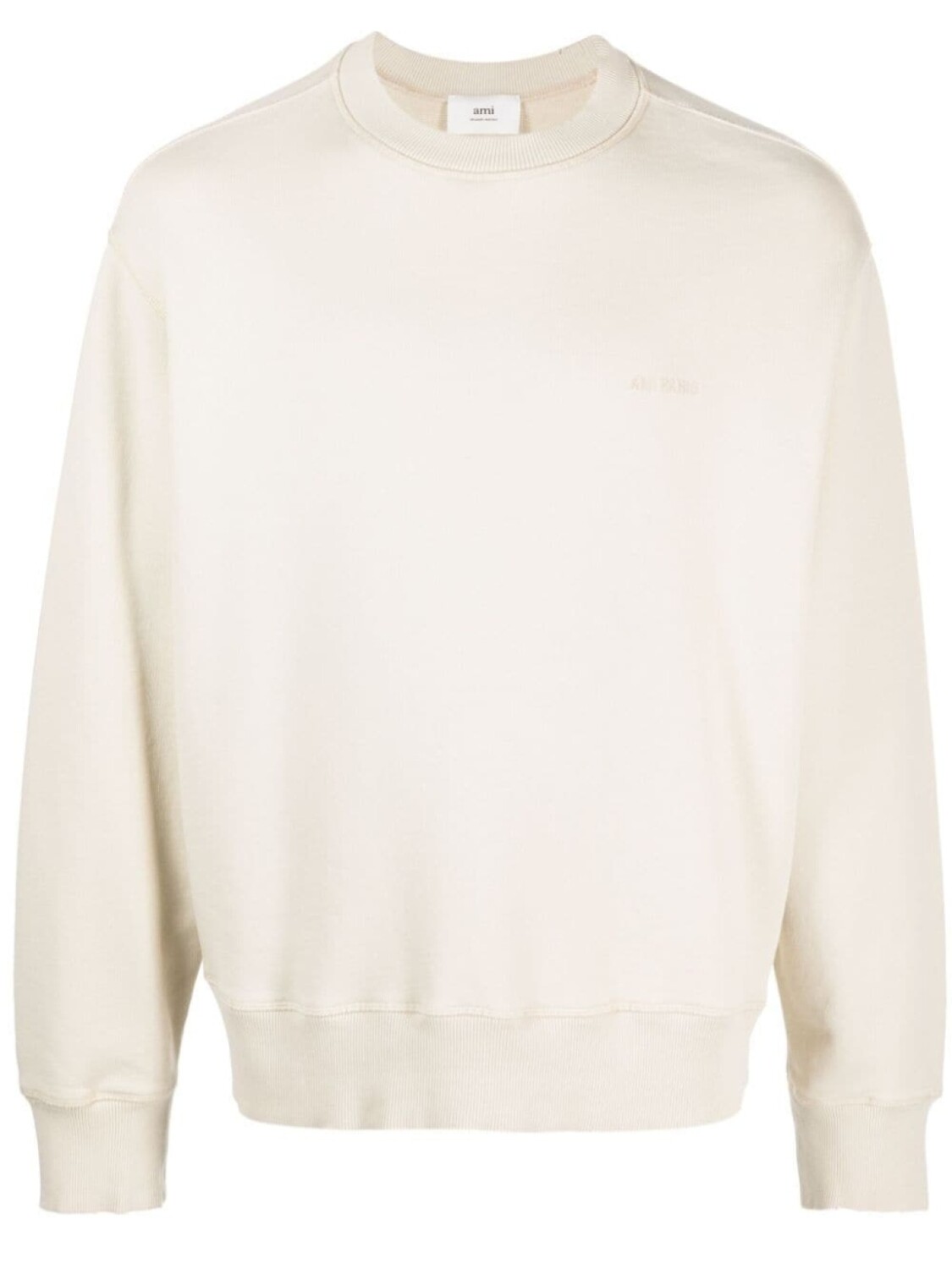 Худи с вышитым логотипом AMI Paris, желтый 
Худи с вышитым логотипом AMI Paris, желтый